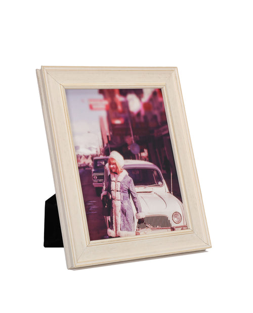 a light tan frame with rustic features