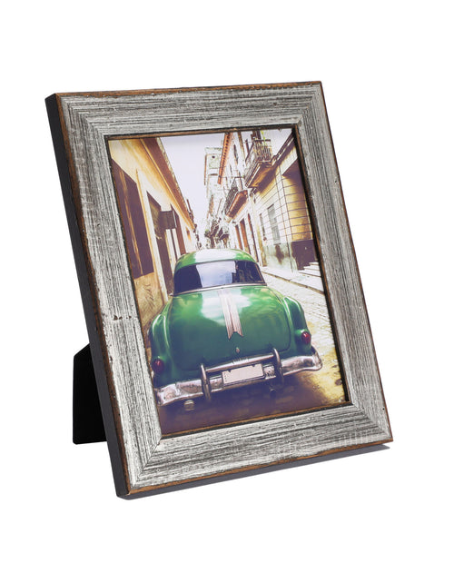 rustic vintage silver frame