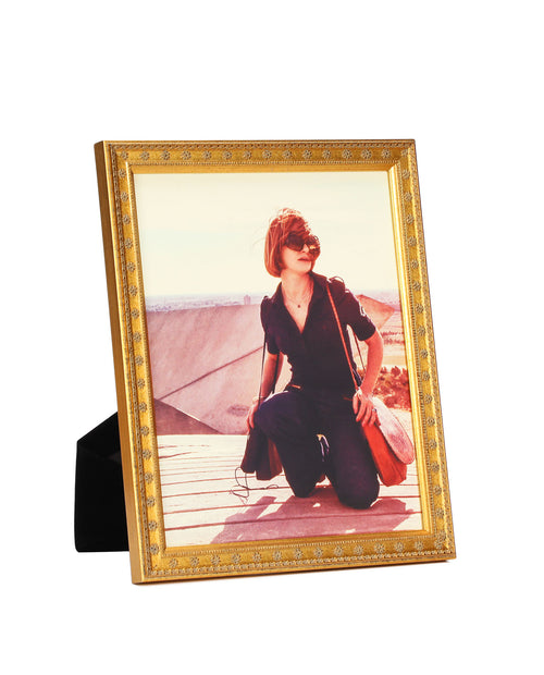 floral gold frame