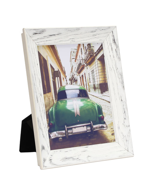 distressed white frame