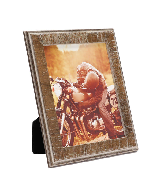 chocolate brown rustic frame