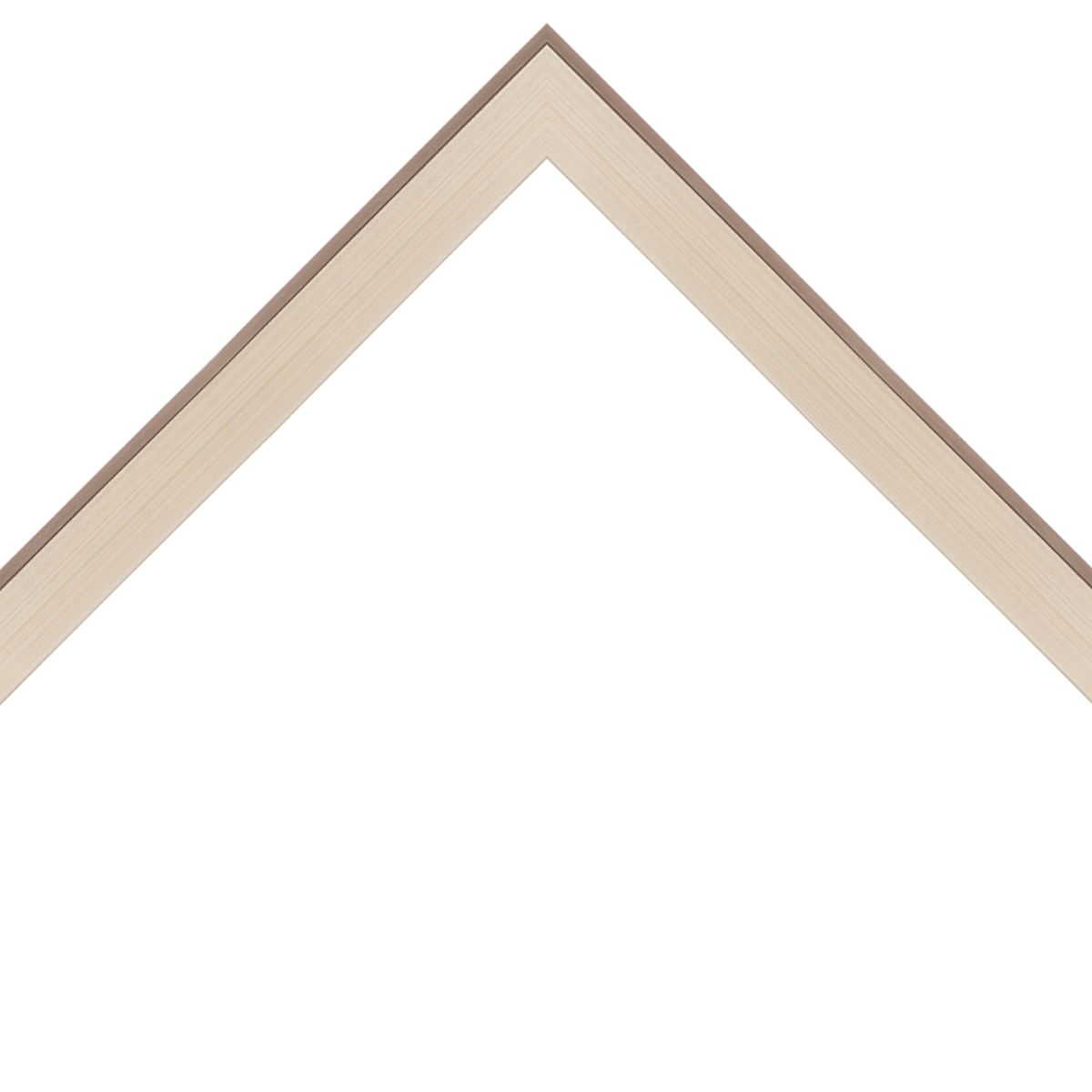 flat metallic silver frame