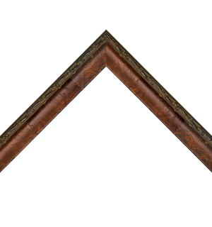 cherry brown scoop frame with edge detail