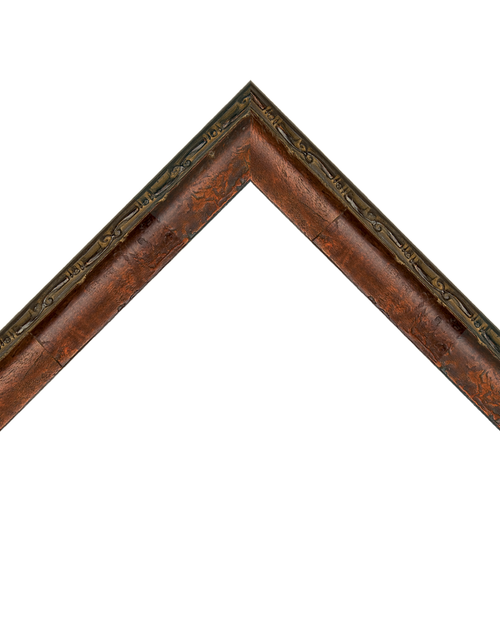 cherry brown scoop frame with edge detail