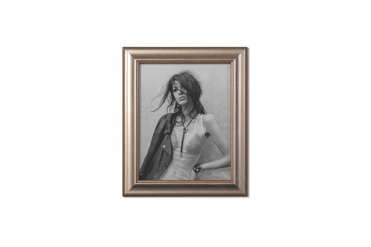 speckled silver frame