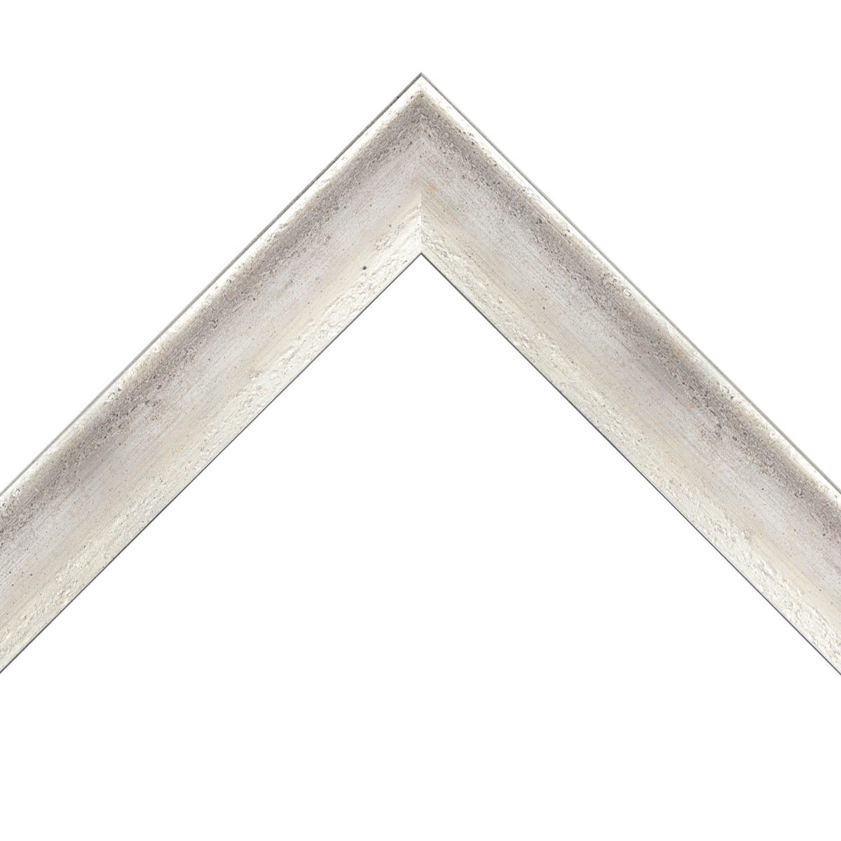 distressed light silver frame