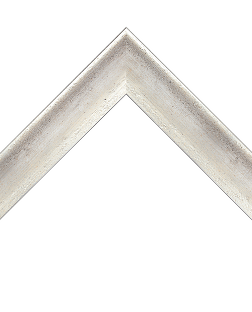 distressed light silver frame