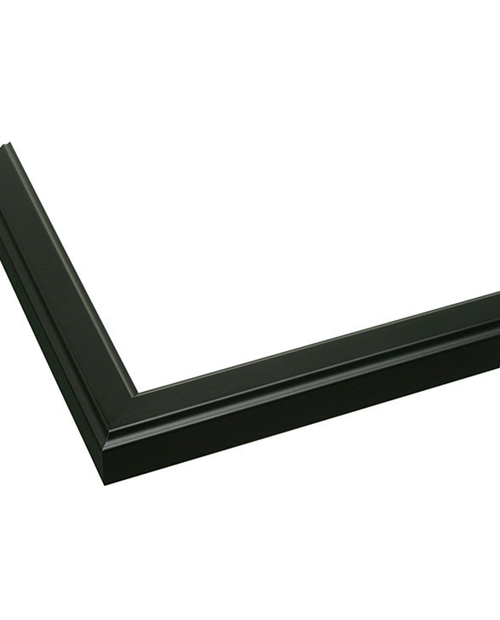 black frame with raised detail