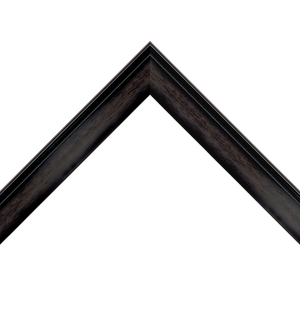 charcoal sloped wood frame