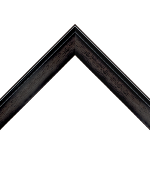 charcoal sloped wood frame