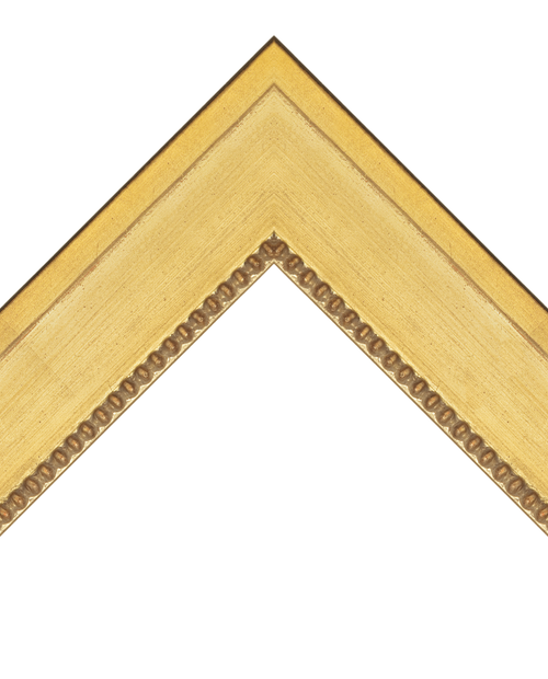 gold frame with gold beads