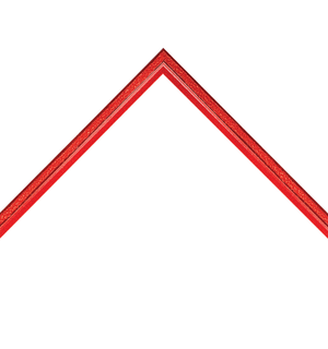 thin glossy red frame
