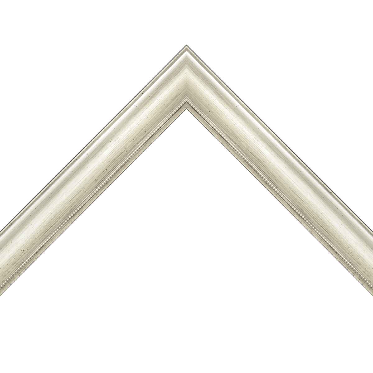 classic silver frame with dotted edge