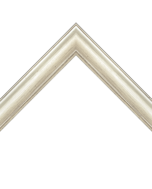 classic silver frame with dotted edge