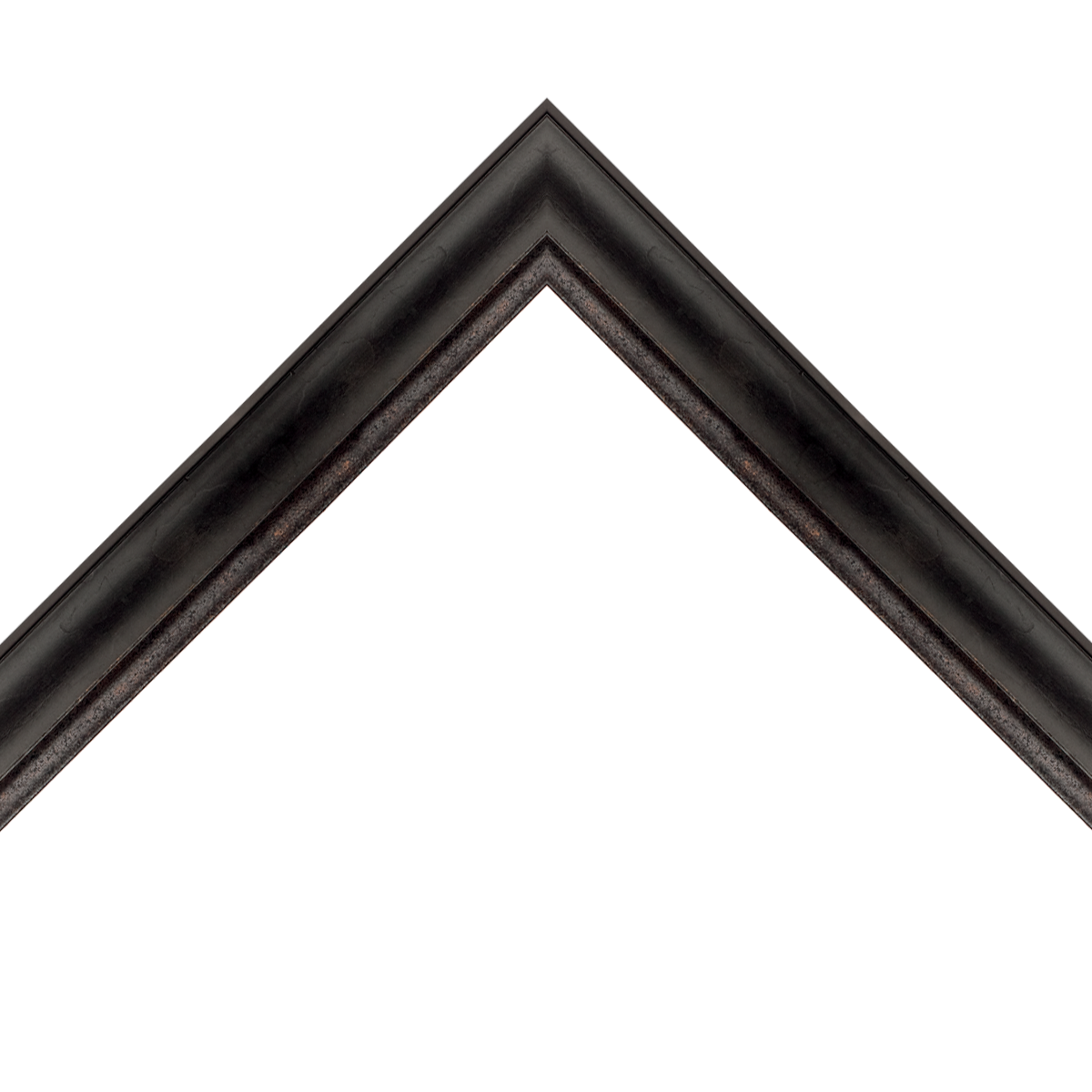 elegant black double scoop frame