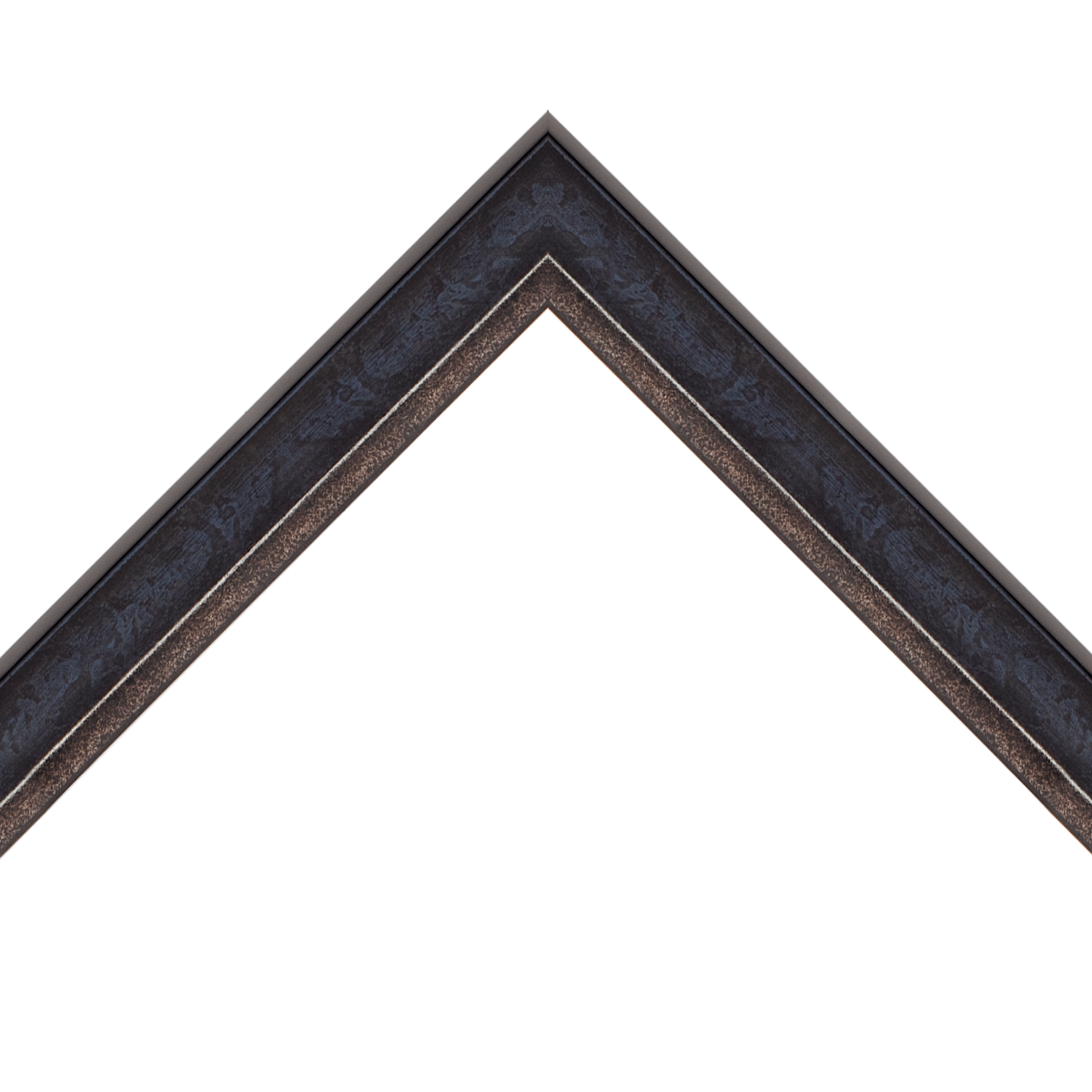 elegant blue double scoop frame