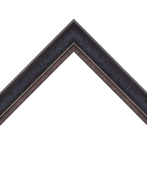 elegant blue double scoop frame