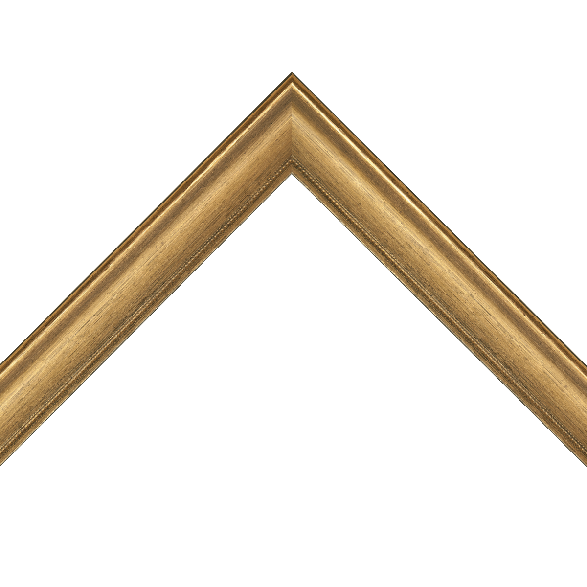 distressed bronze frame with dotted lip