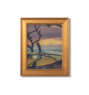 raised edge gold frame