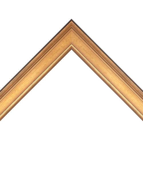 gold leaf frame with lip