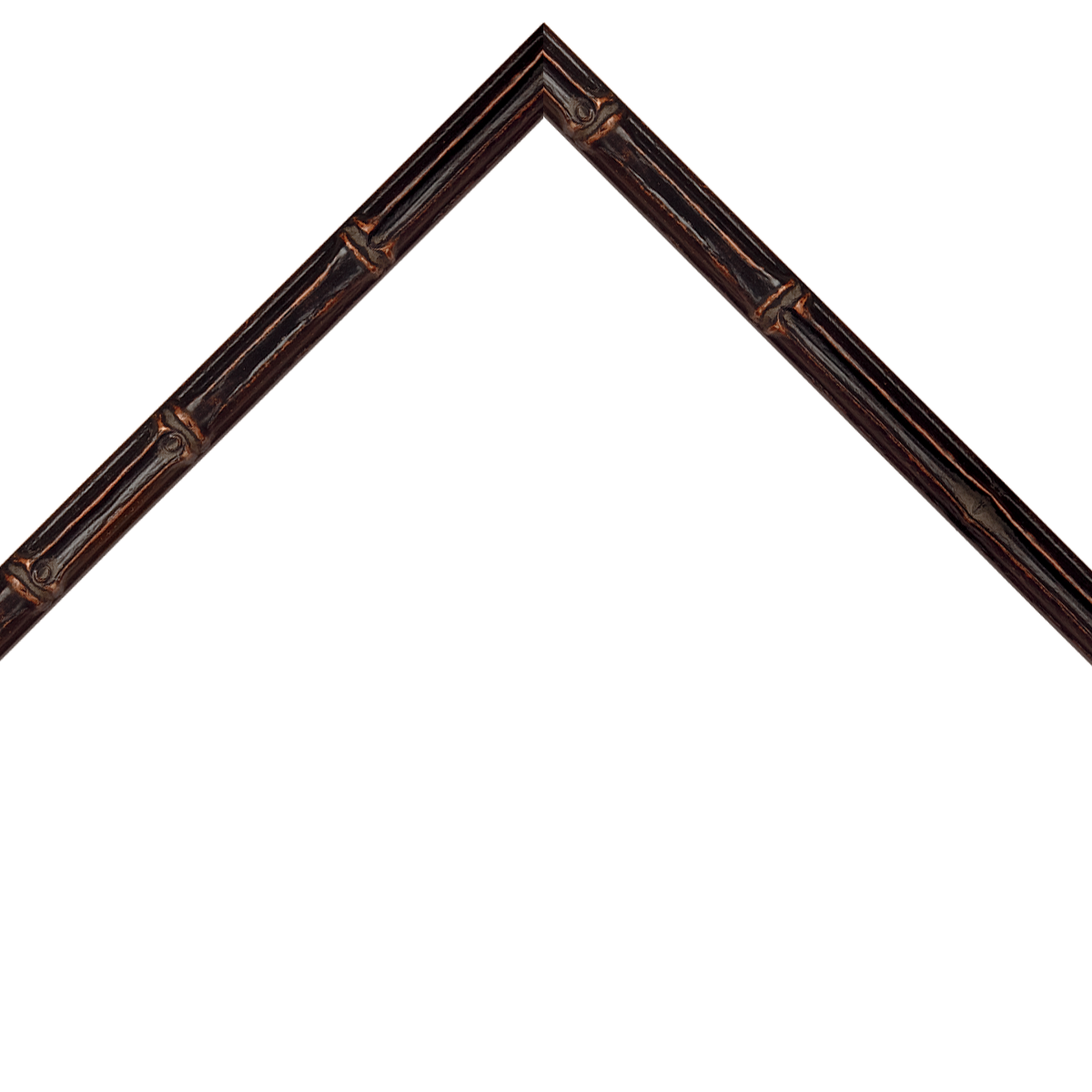 thin bamboo style dark brown frame