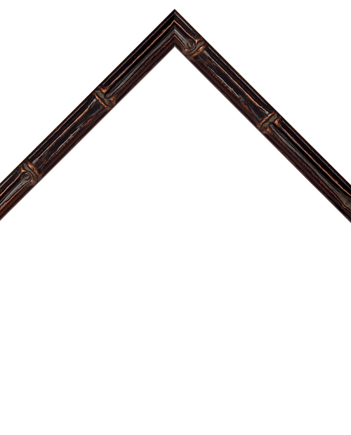 thin bamboo style dark brown frame