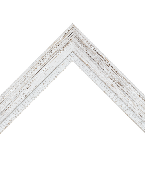 rustic white frame