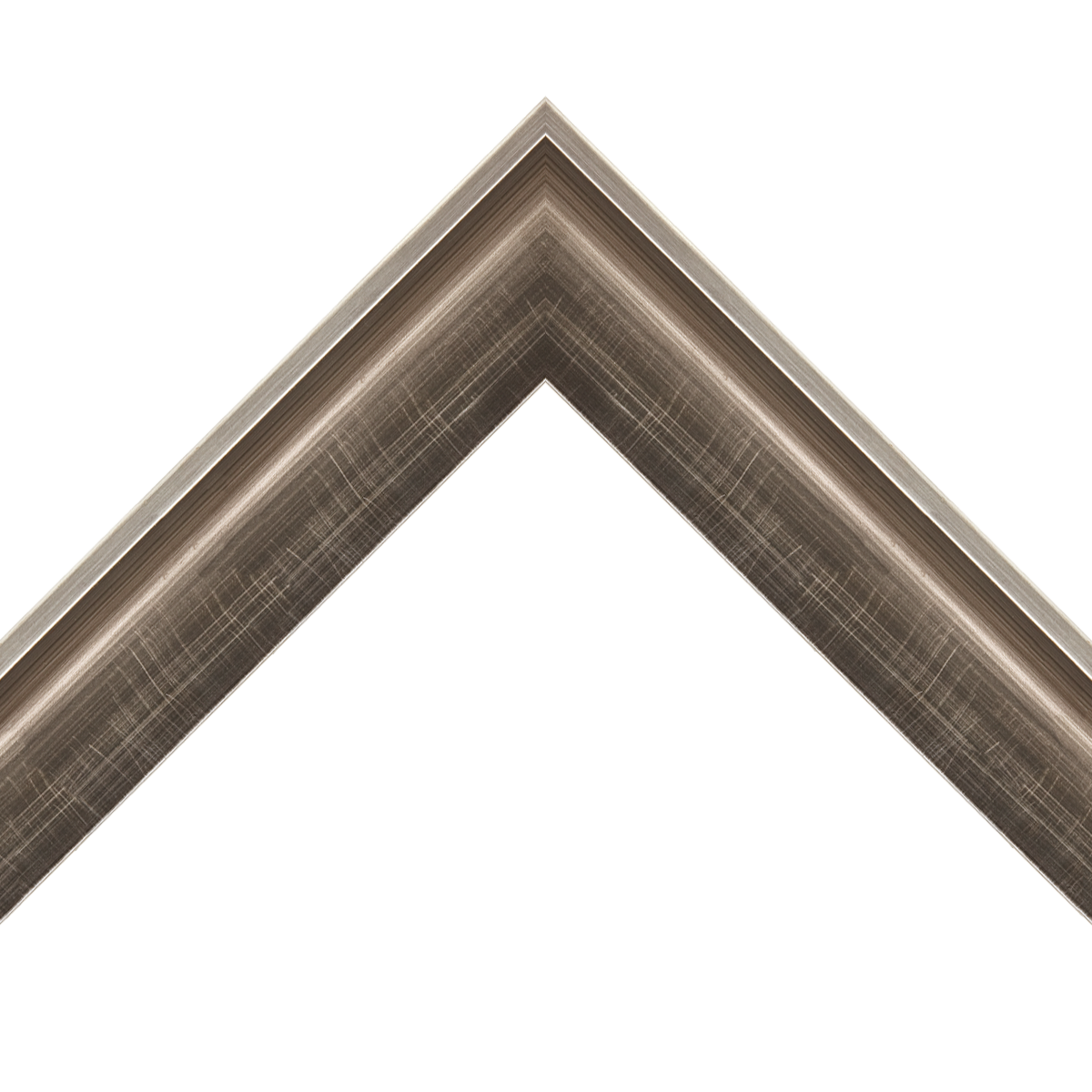 distressed silver scoop frame