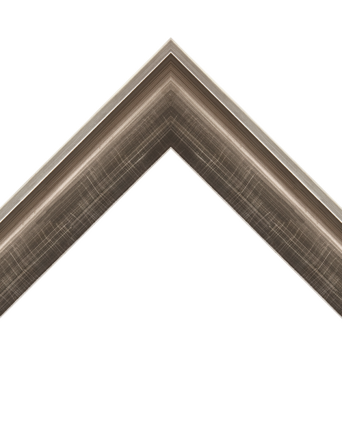 distressed silver scoop frame