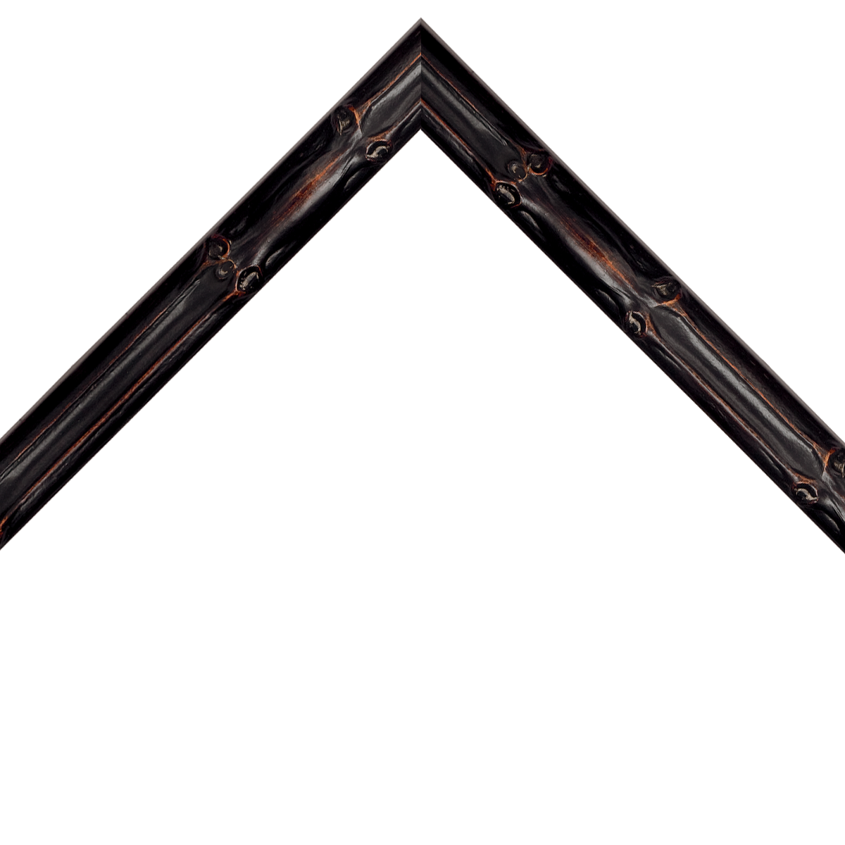 bamboo style black frame