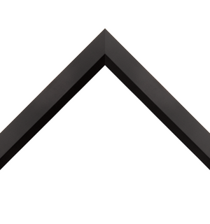 angled matte black frame