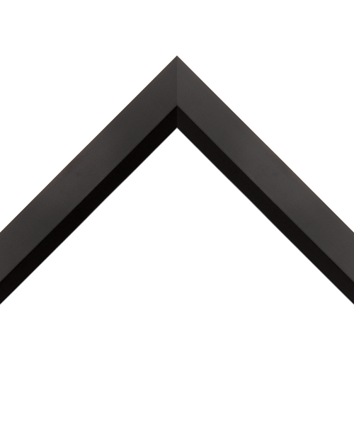 angled matte black frame