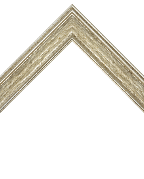 distressed silver frame