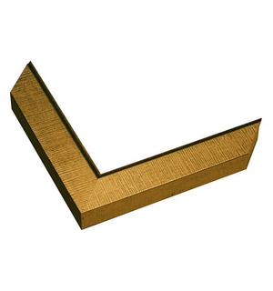 distressed gold frame with deep grain texture