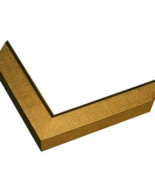 distressed gold frame with deep grain texture