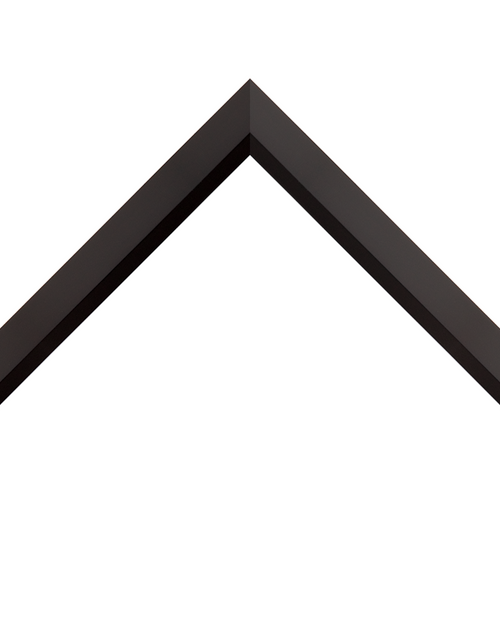 angled matte black frame