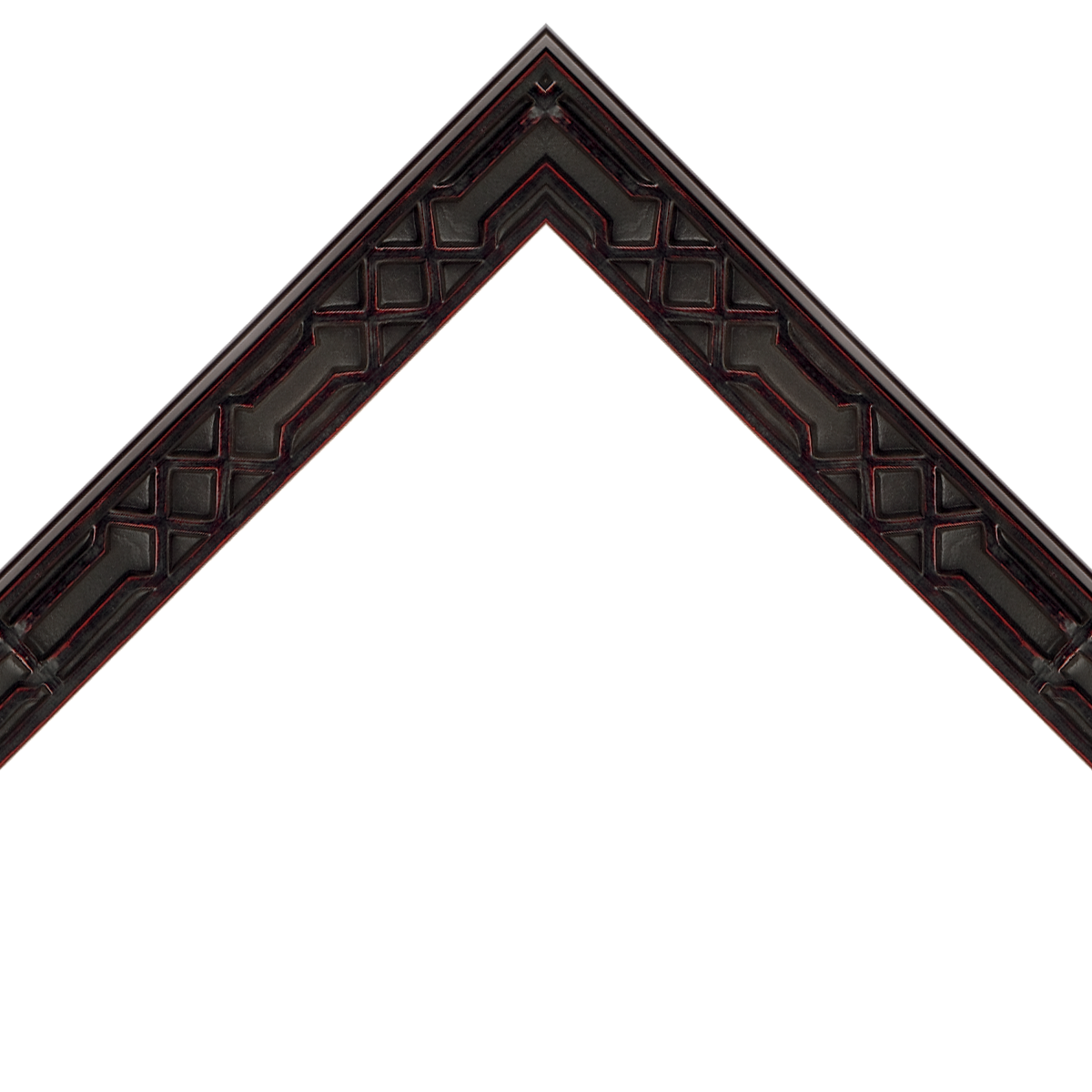 embossed ornate black frame