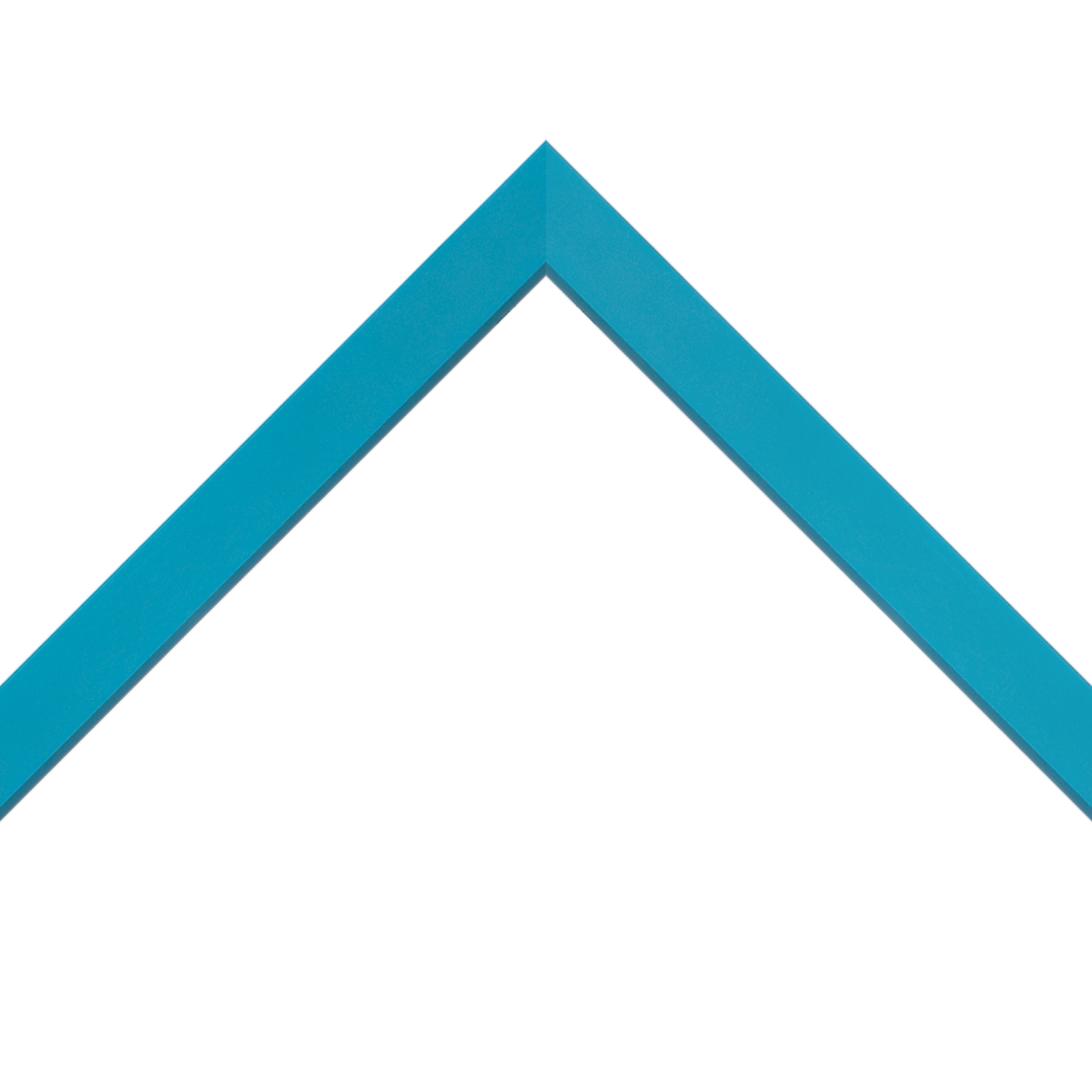 matte blue frame with bevel lip