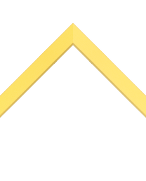 matte yellow frame with bevel lip