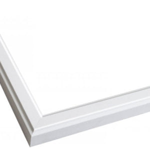 white frame with raised detail