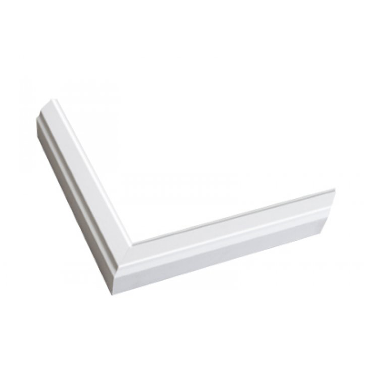 white frame with raised detail