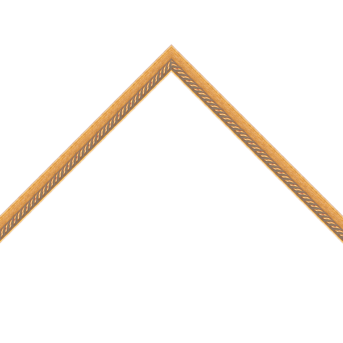 thin gold frame with rope emboss