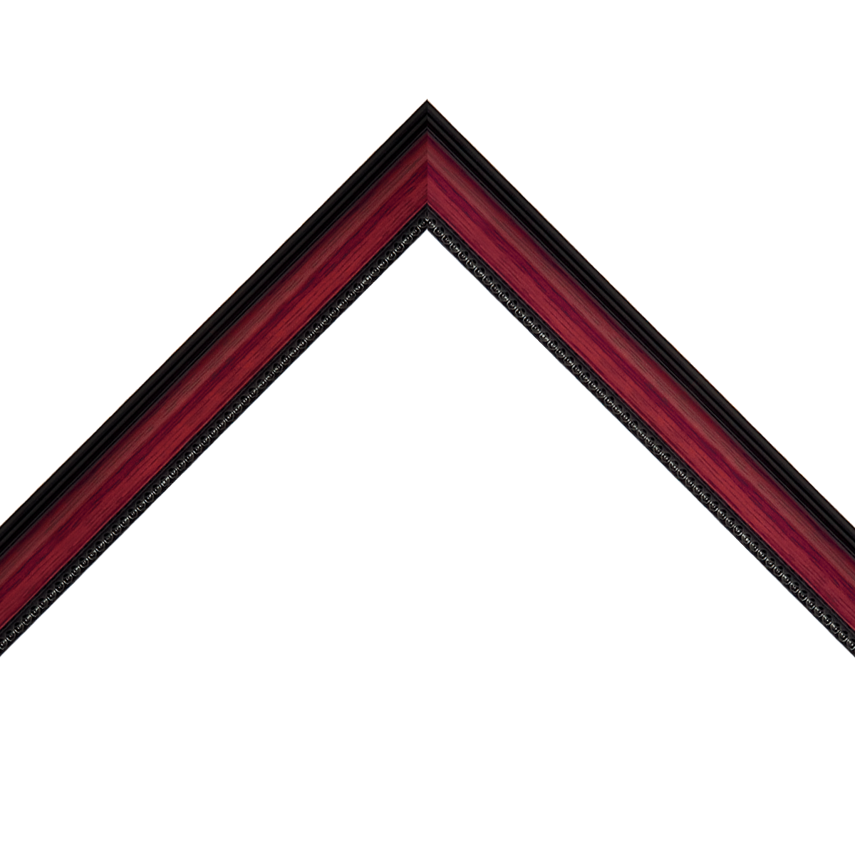 rich brown frame with inner edge detail