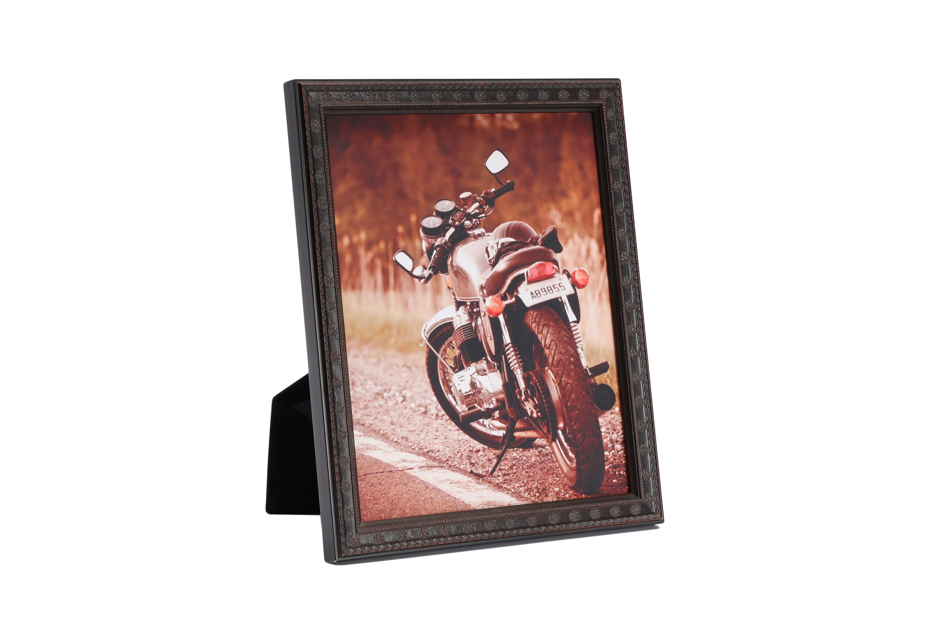 bronze frame with starflower pattern