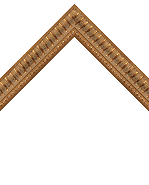 ornate gold frame with beads