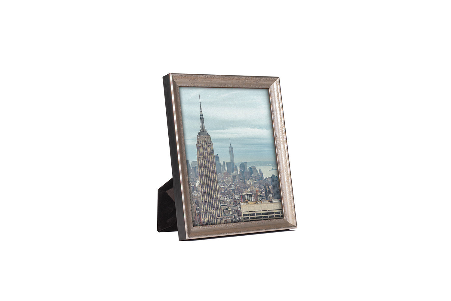distressed silver frame