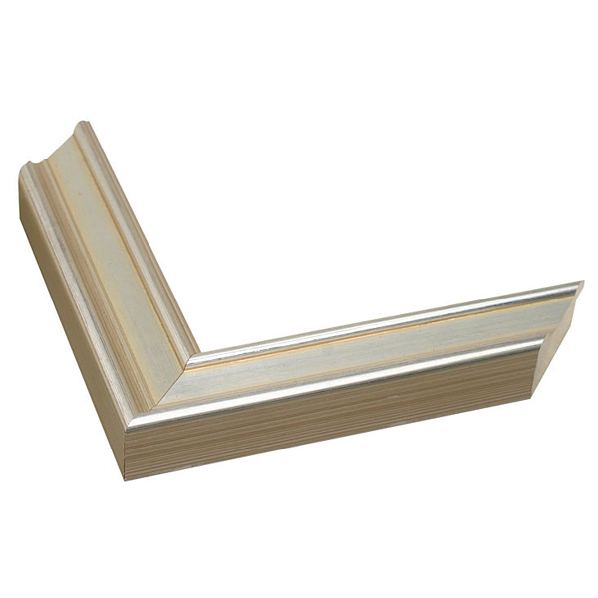 classic silver frame with raised edges