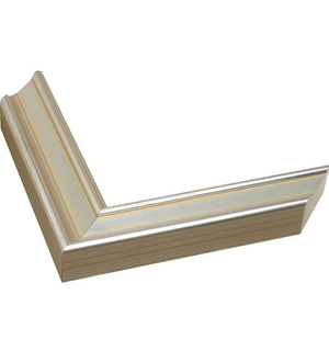 classic silver frame with raised edges