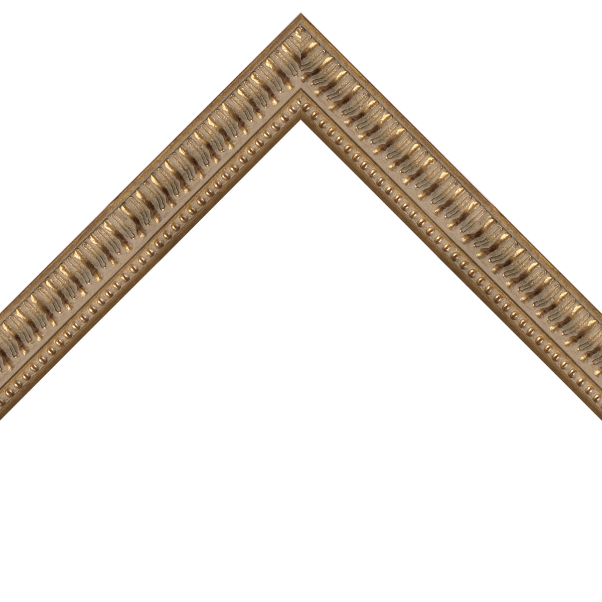 ornate silver frame with beads