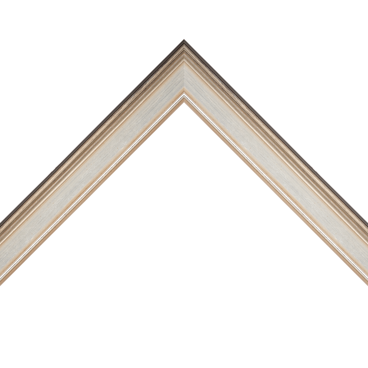 silver leaf frame with lip